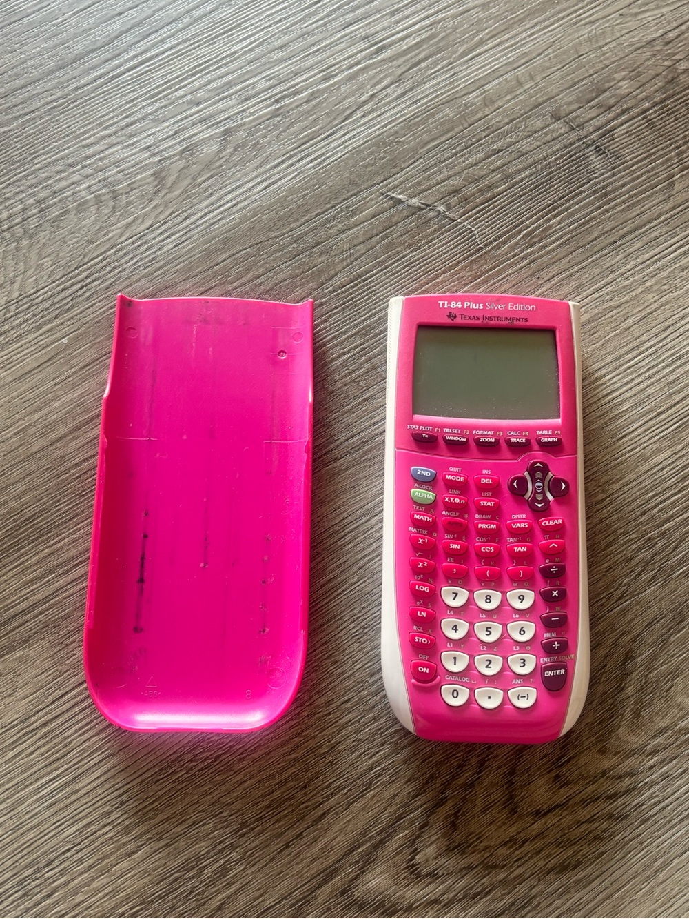 Texas Instruments TI-84 Plus Silver Edition Graphing Calculator (Hot Pink)